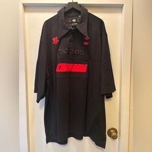 WILLY CHAVARRIA X ADIDAS OVERSIZED POLO SHIRT